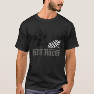 Camiseta Café Racer Biker Men Mulheres Adultas Meninas Meni
