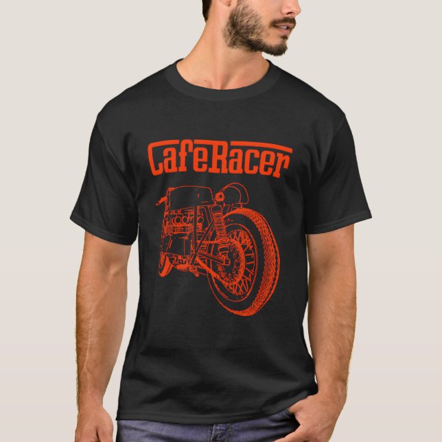 Camiseta Cafe Racer Biker Ns Youth (Frente)