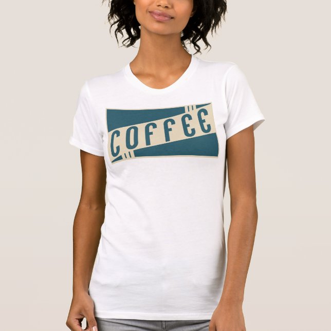 Camiseta café retrô (Frente)