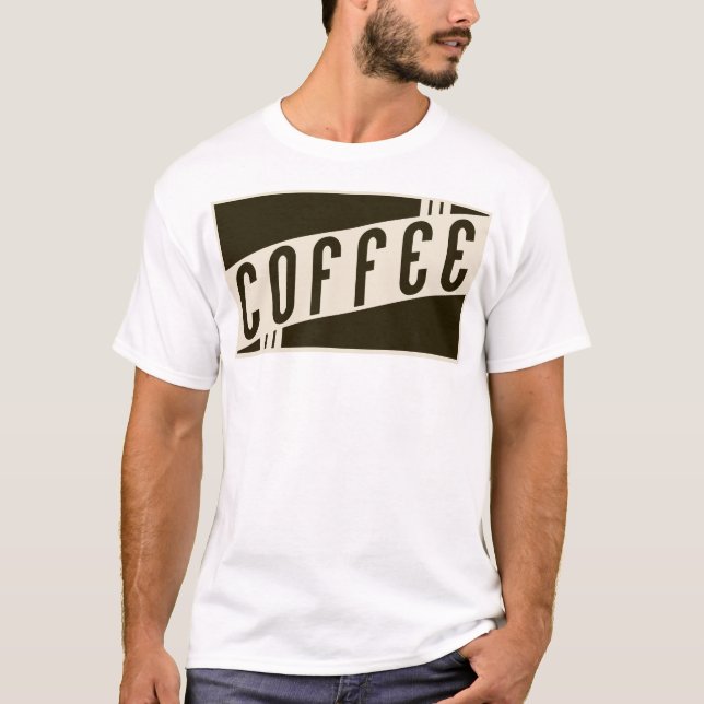 Camiseta café retrô (Frente)