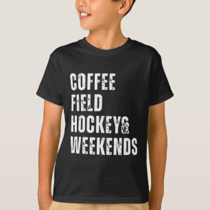 Camiseta Café Retro Hóquei de Campo e Finais de Semana Hóqu
