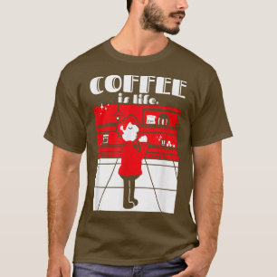 Camiseta Café Retro Vida Café Lover Espresso Drinker
