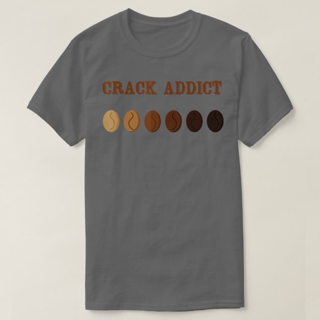 Camiseta Café Roaster Crack Viciado em Café Torre (Frente do Design)