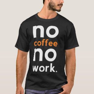 Camiseta café sem trabalho baristi cat