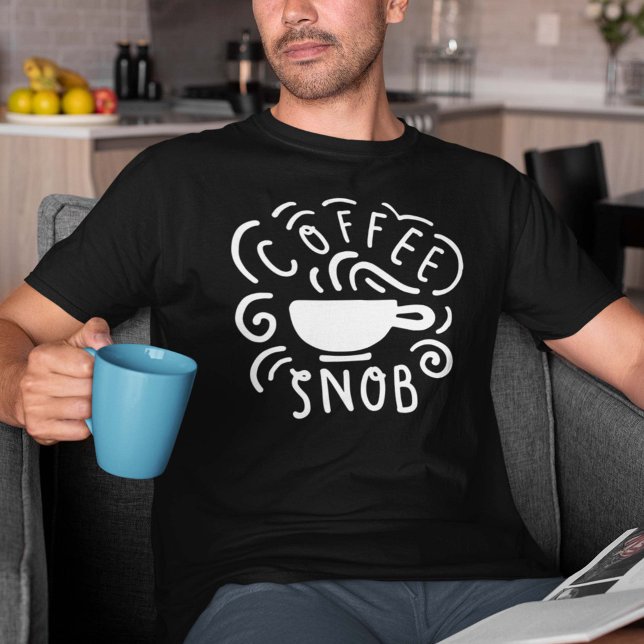 Camiseta Café Snob (coffee snob shirt for coffee lovers)