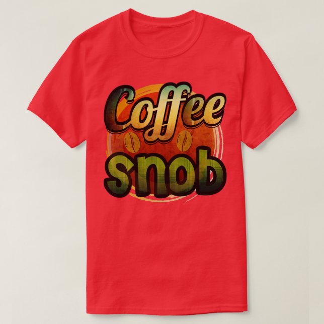 Camiseta Café Snob (Frente do Design)
