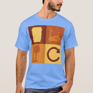 Camiseta Café Spin Wine Repetir Malhação Ciclista Vintage G