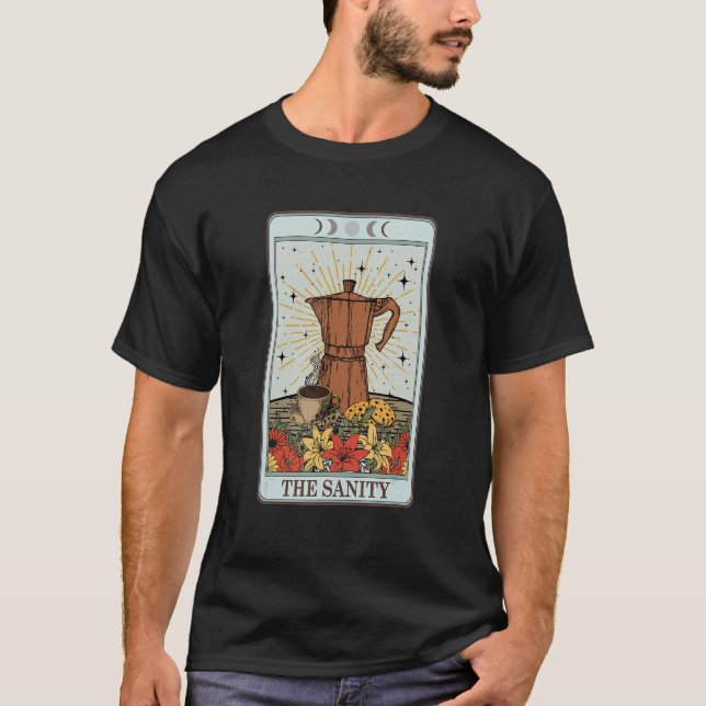 Camiseta Café Tarot Card A Sanidade (Frente)