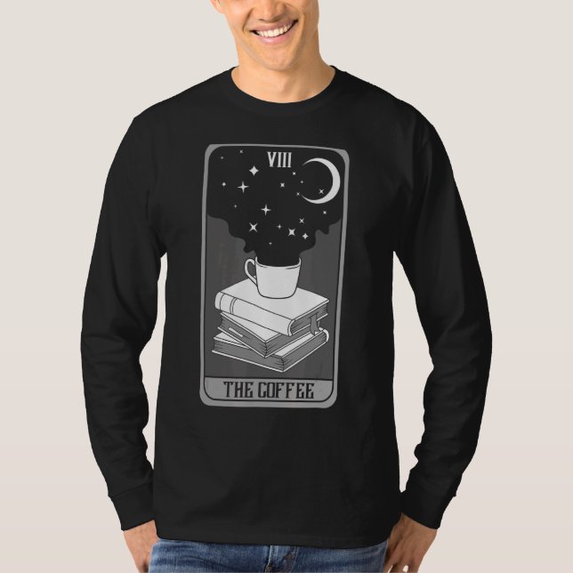 Camiseta Café Tarot Card Caffeine Caffee Fortune Tel (Frente)