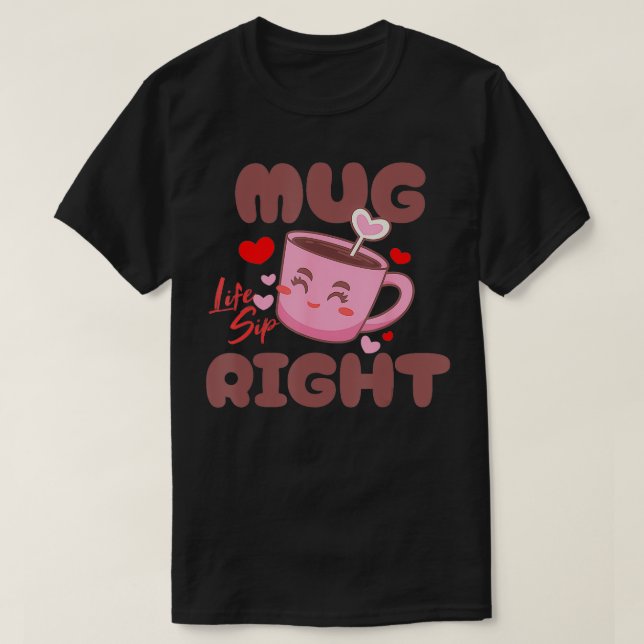 Camiseta Café Tea Fazendo Mugela Sobreturou Engraçado Bebê  (Frente do Design)