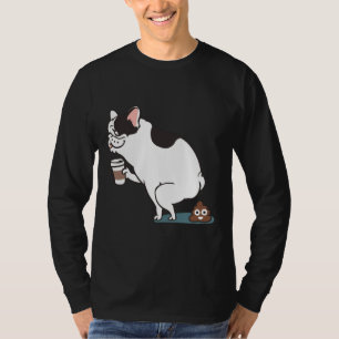 Camiseta Café Torna Poop Francês para Buldogue