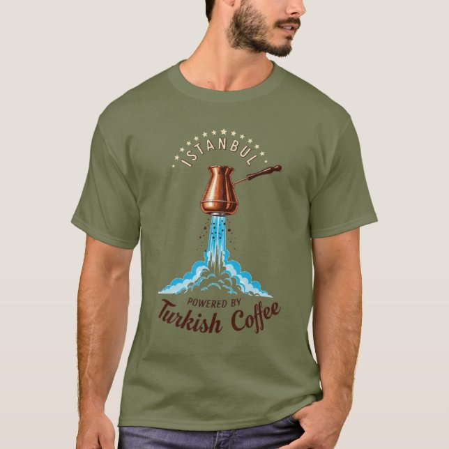 Camiseta Café Turco Temático de Istambul (Frente)