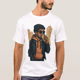 Camiseta Café Urbano Vibes - Camisa-T básica masculino
