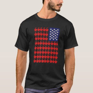 Camiseta Café Usa Bandeira 4 De Julho Mulheres Patri