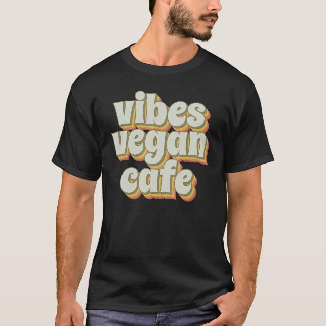 Camiseta Café Vegano Groovy Vibes (Frente)