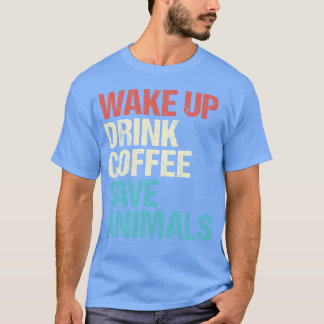 Camiseta Café Veterinário Animais família