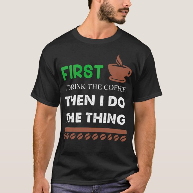 Camiseta Café - viciado em café (Frente)