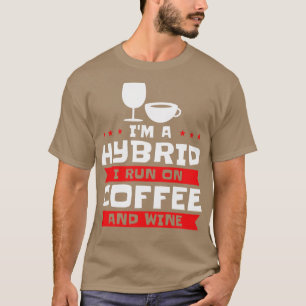 Camiseta Café Vinho Álcool Híbrido Viciado em Café