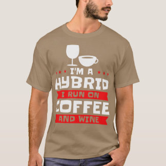 Camiseta Café Vinho Álcool Híbrido Viciado em Café