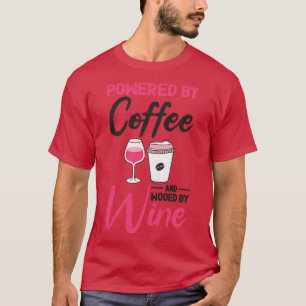 Camiseta Café Vinho Bebendo Cafeado Bebê de Vinho