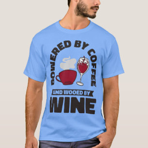 Camiseta Café Vinho Bebendo Cafeado Bebê de Vinho