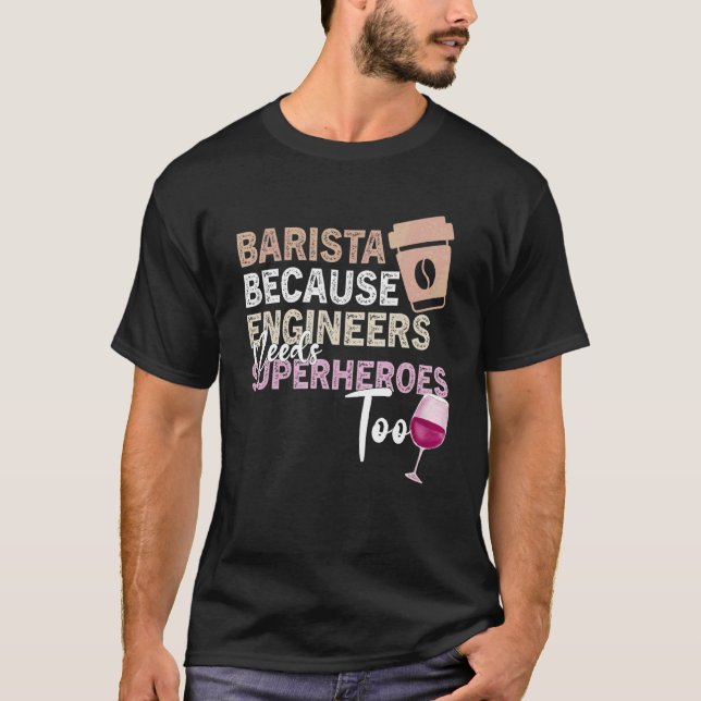 Camiseta Café Vinho Cota Barista Vinho Legal Café 18 (Frente)