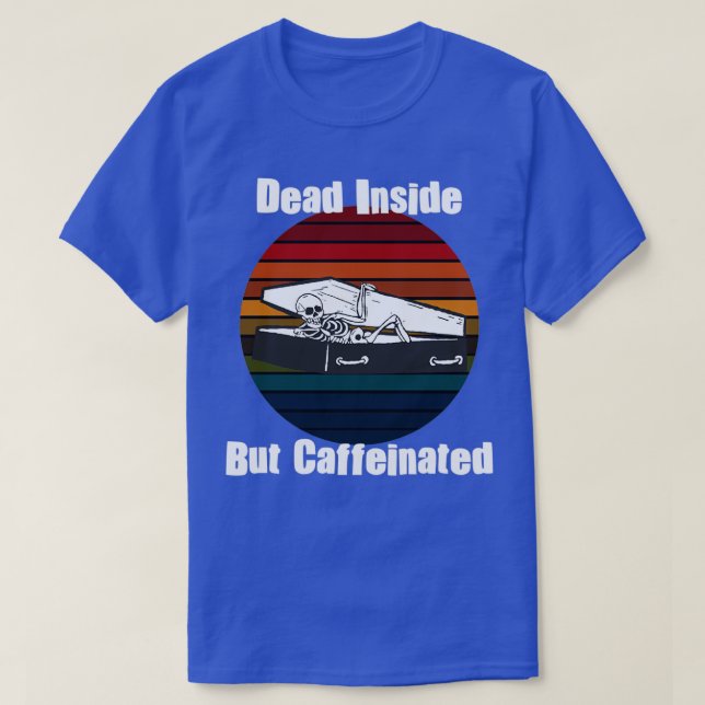 Camiseta Café vintage cafeína (Frente do Design)