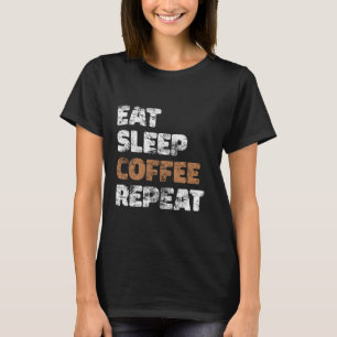 Camiseta Café Vintage Cafeine Coma Sleep Café Repetir