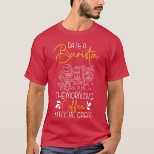 Camiseta Café Xícara de Café Bar engraçado
