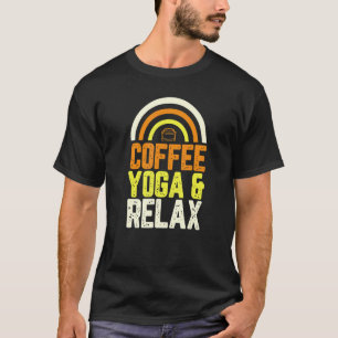 Camiseta Café Yoga E Relax Moderno Tendência Urbano Café