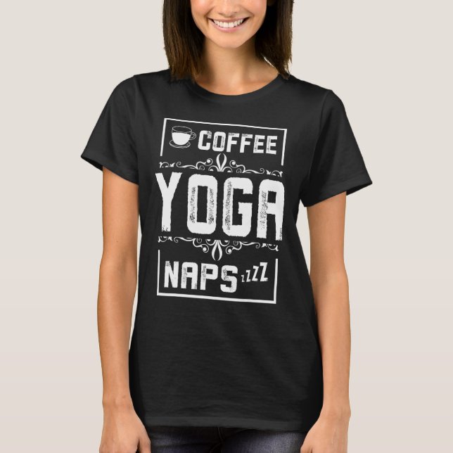 Camiseta café yoga sonolências (Frente)