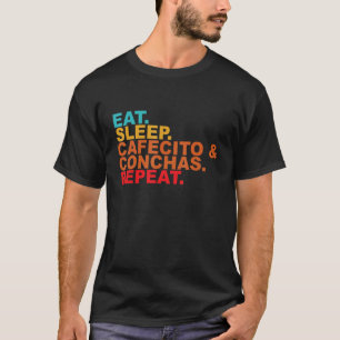 Camiseta Cafecito Café Conchas Engraçado Fofo Café Punhado 