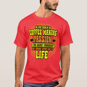 Camiseta Cafeeiro No Domínio Do Fazer De Café
