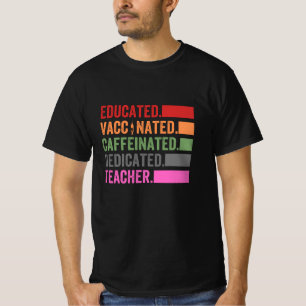 Camiseta cafeína, café, professor, cafeinado, dedicado