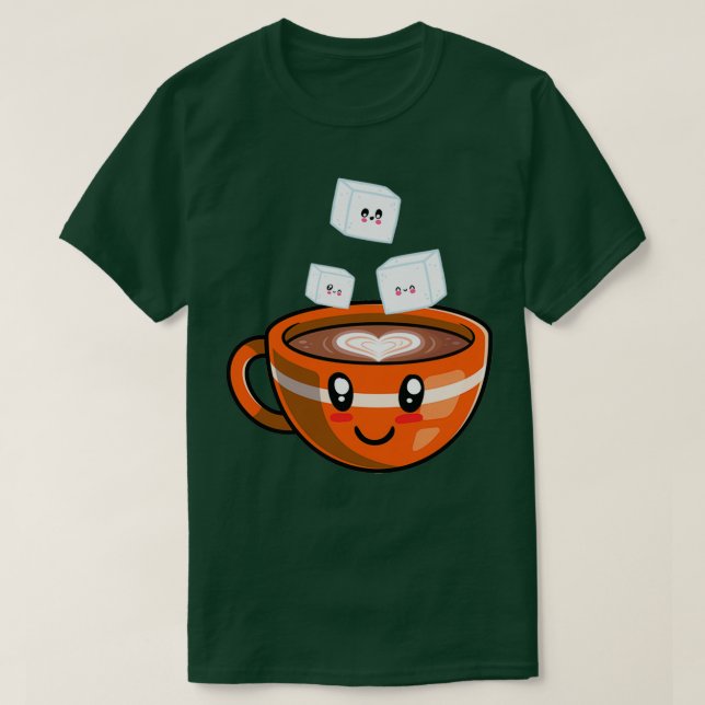 Camiseta Cafeína Cafeína Caf Espresso Cappuccino 16 (Frente do Design)