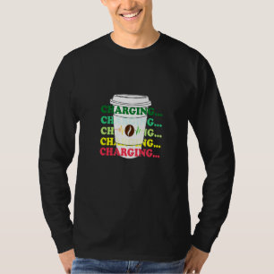 Camiseta Cafeína Cafeine Charger Gráfico Casual Letra Tee