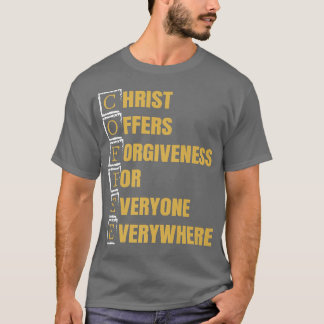 Camiseta Cafeína Cristã Cafeína Cafeína Amante Seguidores F