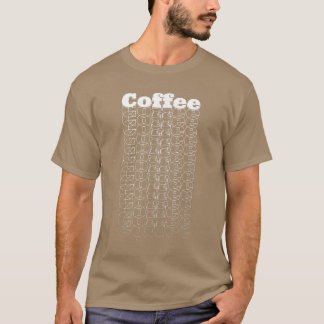 Camiseta Cafeína De Café De Arte Retroativa