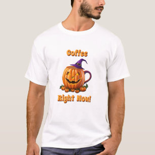 Camiseta Cafeína De Café De Halloween Pumpkin Latte