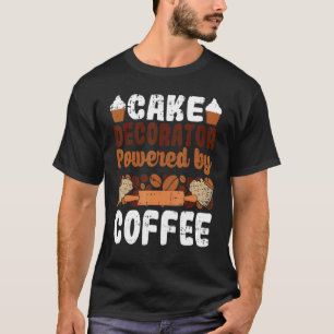 Camiseta Cafeína de pastelaria para decoração de bolos