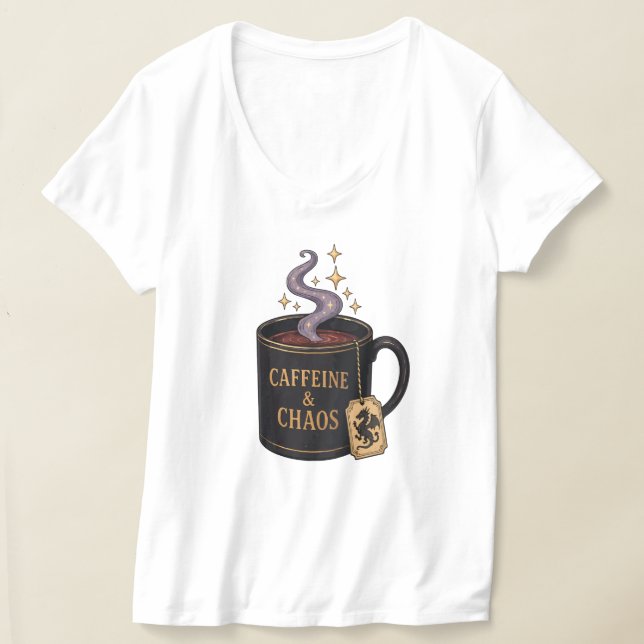 Camiseta Cafeína e Caos (Postura )