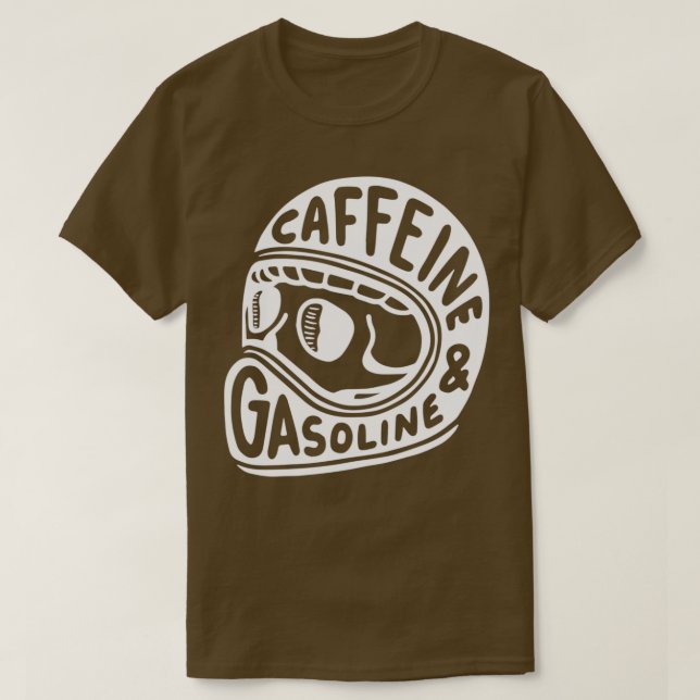 Camiseta Cafeína e Gasolina (Frente do Design)