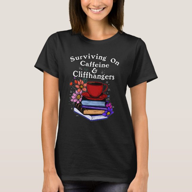 Camiseta Cafeína E Suspense Colorido (Frente)