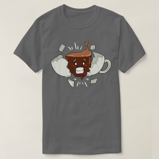 Camiseta Cafeína Engraçado Choque Boost Cup Ts e G (Frente do Design)