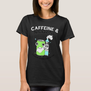 Camiseta Cafeína Nicotina Porque Meus Órgãos Não Importam