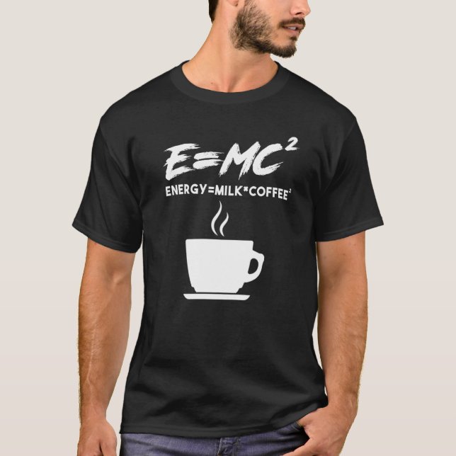 Camiseta Cafeinato De Café Energy Milk Emc2 (Frente)