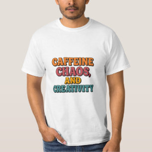 Camiseta Cafeine Chaos e Criatividade T-Shirt