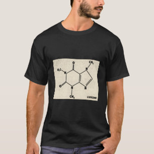 Camiseta Cafeine Molecule Café Amplia Química
