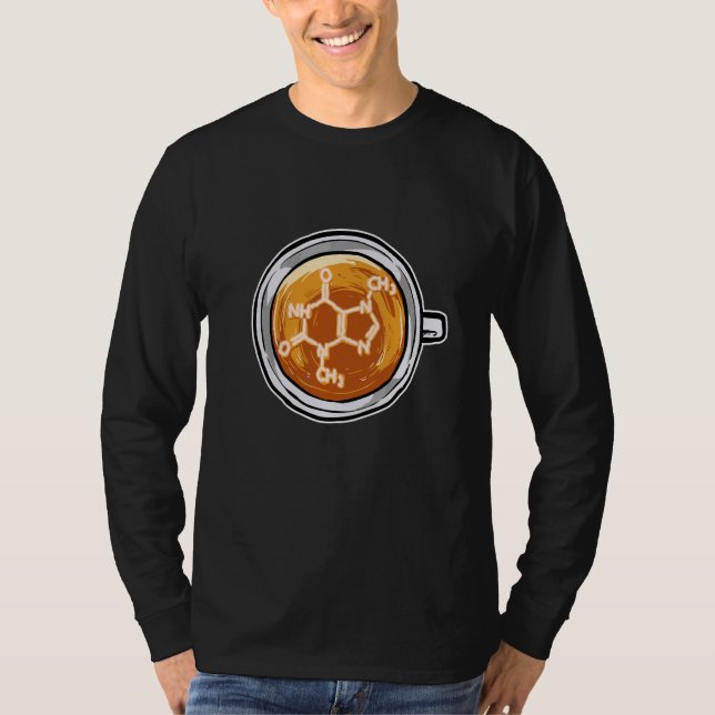 Camiseta Cafeine Molecule Fórmula Barista (Frente)