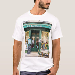Camiseta Cafés franceses: Versalhes é uma cena acolhedora.